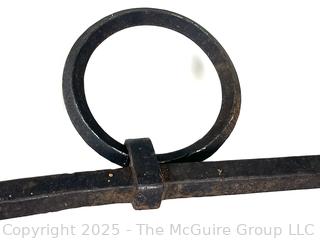 Iron Handforged Hanging Rod. 43" Long