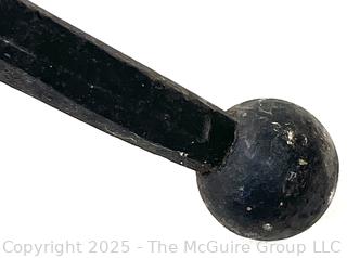 Iron Handforged Hanging Rod. 43" Long