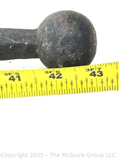 Iron Handforged Hanging Rod. 43" Long