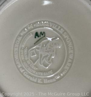 Three (3) Sets of Porcelain Plates Including Williams Sonoma Les Fermiers and Roseville Spongeware