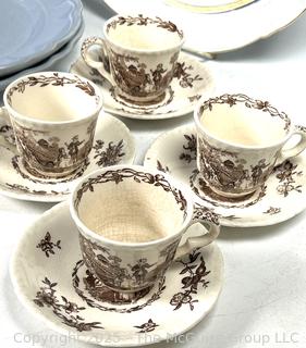 Group of Porcelainware Including Washington Black Transferware Plate by Podmore and Walker 