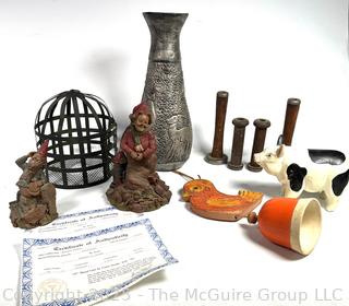 Decorative Item Including Wooden Spools
