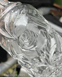 Two (2) Cut Crystal Cruets w/ Stoppers