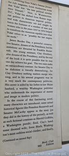 Three (3) Books Washington, DC by Gore Vidal, The President's Plane is Missing by Serling and The Black Marble by Wambaugh