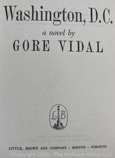 Three (3) Books Washington, DC by Gore Vidal, The President's Plane is Missing by Serling and The Black Marble by Wambaugh