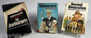 Three (3) Books, Including The Immigrants by Howard Fast.