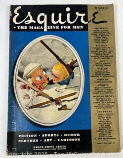 Two (2) Esquire Magazines 1937, 1938