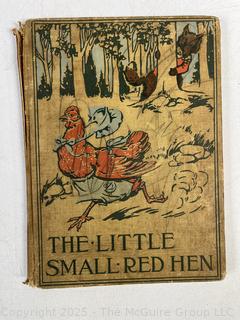 Four (4) Books Including The Little Small Red Hen and Red Cross Home Nursing. 