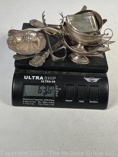 Sterling Silver Serving Utensils. 636 grams