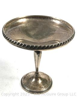 Sterling Silver Pedestal Base Compote.  178 grams