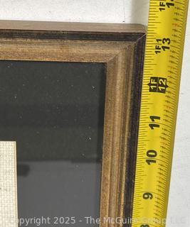Framed Under Glass Apple Tree Needlepoint