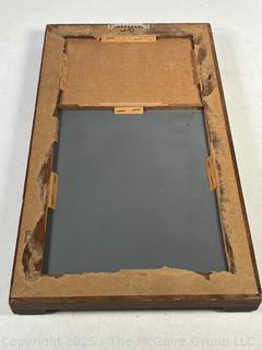 Currier & Ives Wooden Framed Mirror with Lithograph