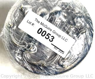 Crystal Glass Vanity Jar with Lid. 6" Tall