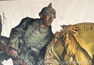 World War I French Poster Deposit Your Gold For France For Victory Poster By Abel Faivr.  31" x 47"