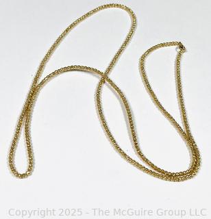Sterling Vermeil Bead Necklace
