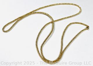 Sterling Vermeil Bead Necklace
