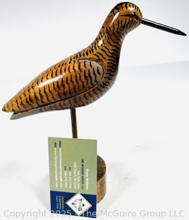 Two (2) Carved and Hand Painted Wood Birds