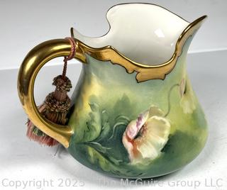 Limoges Gilt Edge Jug Pitcher