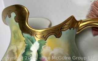 Limoges Gilt Edge Jug Pitcher