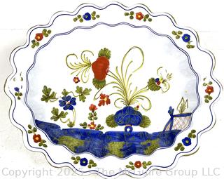 Hand Painted Italian Pottery Serving Bowl