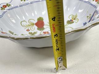 Hand Painted Italian Pottery Serving Bowl