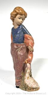 Nadal Girl with Duck Porcelain Figurine 