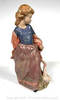 Nadal Girl with Duck Porcelain Figurine 