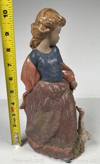 Nadal Girl with Duck Porcelain Figurine 