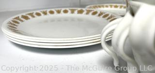 Corelle Butterfly Gold Patterned Dinnerware 