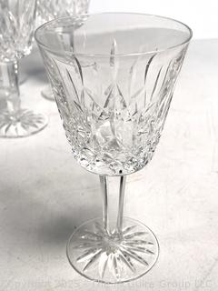 Seven (7) Waterford Crystal Wine Goblets