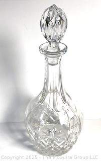 Clear Glass Cut Crystal Liquor Decantor