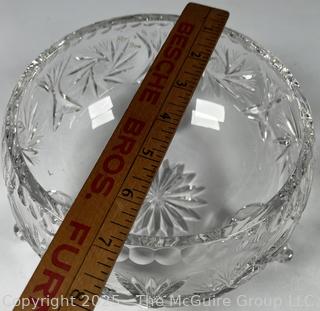 Three Footed Crystal Bowl