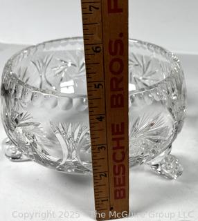 Three Footed Crystal Bowl