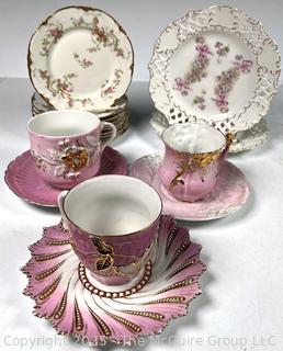 Collection of Porcelain Plates and Tea Cups