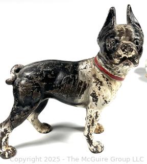 Cast Iron Boston Terrier Doorstop 