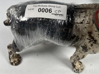 Cast Iron Boston Terrier Doorstop 