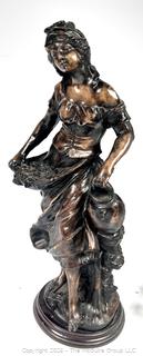 Composite Statue of Woman with Jug