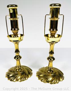 Two (2) Brass Table Lamps