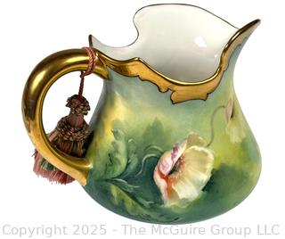 Limoges Gilt Edge Jug Pitcher