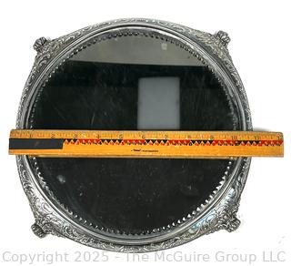 Quad Silver Plate Vanity Mirror by Van Bergh Silver Plate Co.