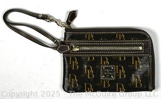 Dooney & Bourke Brown Signature Moro Slim Wristlet 