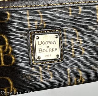 Dooney & Bourke Brown Signature Moro Slim Wristlet 