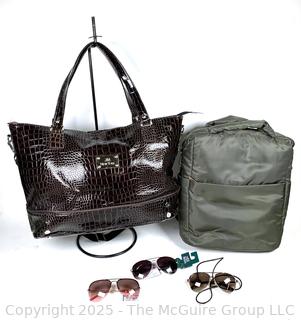 Backpack, Tote and Sunglasses