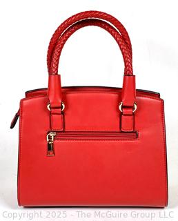 Red Leather Ladies Handbag
