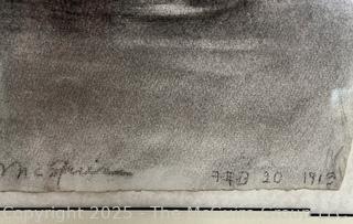 Framed Charcoal Still Life by Jennie Mae McGuire (WAS 623)<br><br>Rick