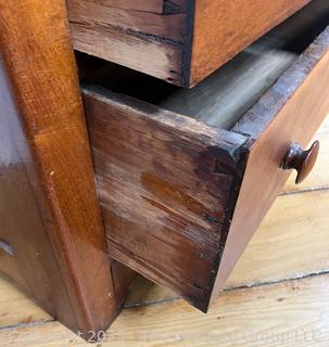 Four (4) Drawer Tall Dresser. Measures 38.5"T x 36W x 18D<br><br>House

<br><br>

Removal: Sat (Nov 8) & Sun (Nov 9) 11-3pm, 56 Scotch Hill Rd., Cambridge NY 12816 