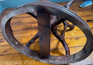 Victorian 19th C Beveled Oval Marble Top Parlor Table<br><br>House

<br>

<br><br>

Removal: Sat (Nov 8) & Sun (Nov 9) 11-3pm, 56 Scotch Hill Rd., Cambridge NY 12816 
