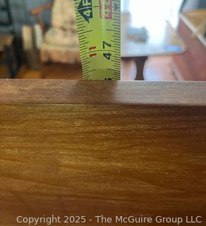 Five (5) Drawer Dresser with Scroll Cut Back Plate. Measures 38W x 18D x 47"T<br><br>House

<br><br>

Removal: Sat (Nov 8) & Sun (Nov 9) 11-3pm, 56 Scotch Hill Rd., Cambridge NY 12816 