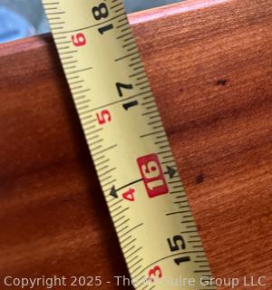 Two (2) Drawer Cherry End Table with Turned Legs<br><br>Rick & Jane

<br><br>

Removal: Sat (Nov 8) & Sun (Nov 9) 11-3pm, 56 Scotch Hill Rd., Cambridge NY 12816 