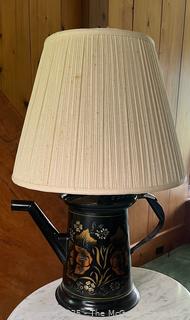Tole Painted Water Pitcher Table Lamp <br><br>House

<br><br>

Removal: Sat (Nov 8) & Sun (Nov 9) 11-3pm, 56 Scotch Hill Rd., Cambridge NY 12816 